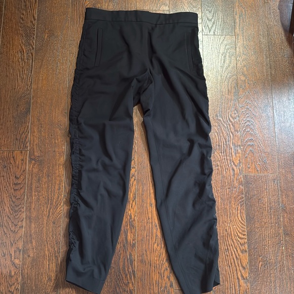 COS Pants with side rouching in black with back zip and pockets-Size 12 - Picture 3 of 12
